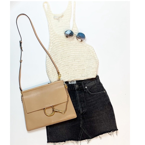 Chloè Faye Tote Bag Grainy Biscotti Beige - Picture 10 of 11